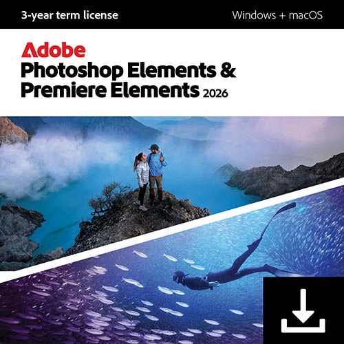 Adobe Photoshop Elements 2026 & Adobe Premiere Elements 2026 (Windows/Mac)